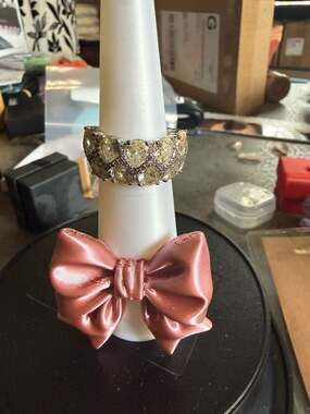 Yellow Stone  Band Ring Size 8